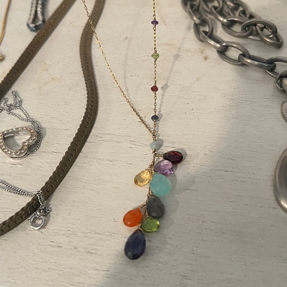 Lot MCM + Costume Jewelry Monet Avon ART unmarked crystal necklace bracelet - Picture 16 of 16